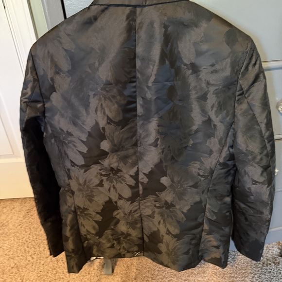 INC Men’s size medium black floral suit jacket “island breeze” slim fit - Picture 4 of 4